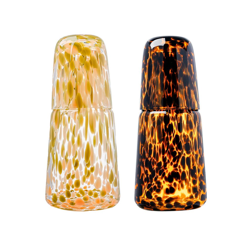 Set de Jarra y Vaso Moteado Leopardo