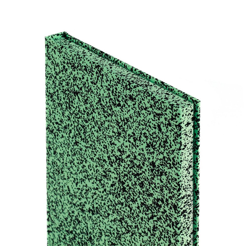 Spray Splash Pale Green Hardcover Notebook