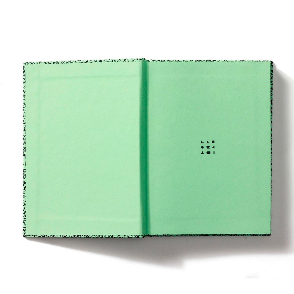 Spray Splash Pale Green Hardcover Notebook