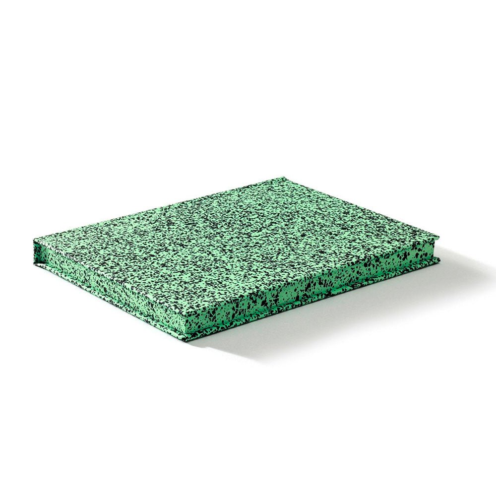 Spray Splash Pale Green Hardcover Notebook