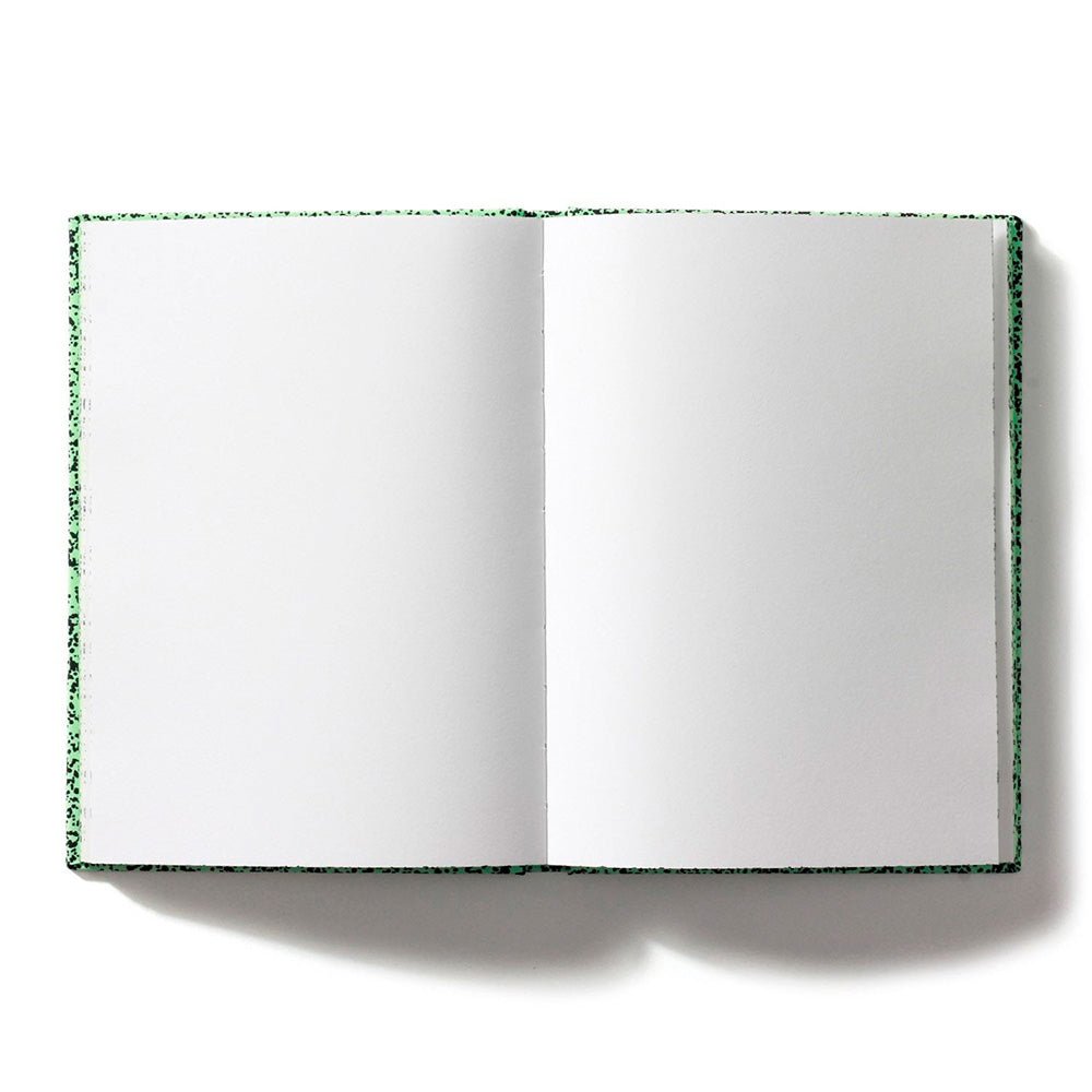 Spray Splash Pale Green Hardcover Notebook