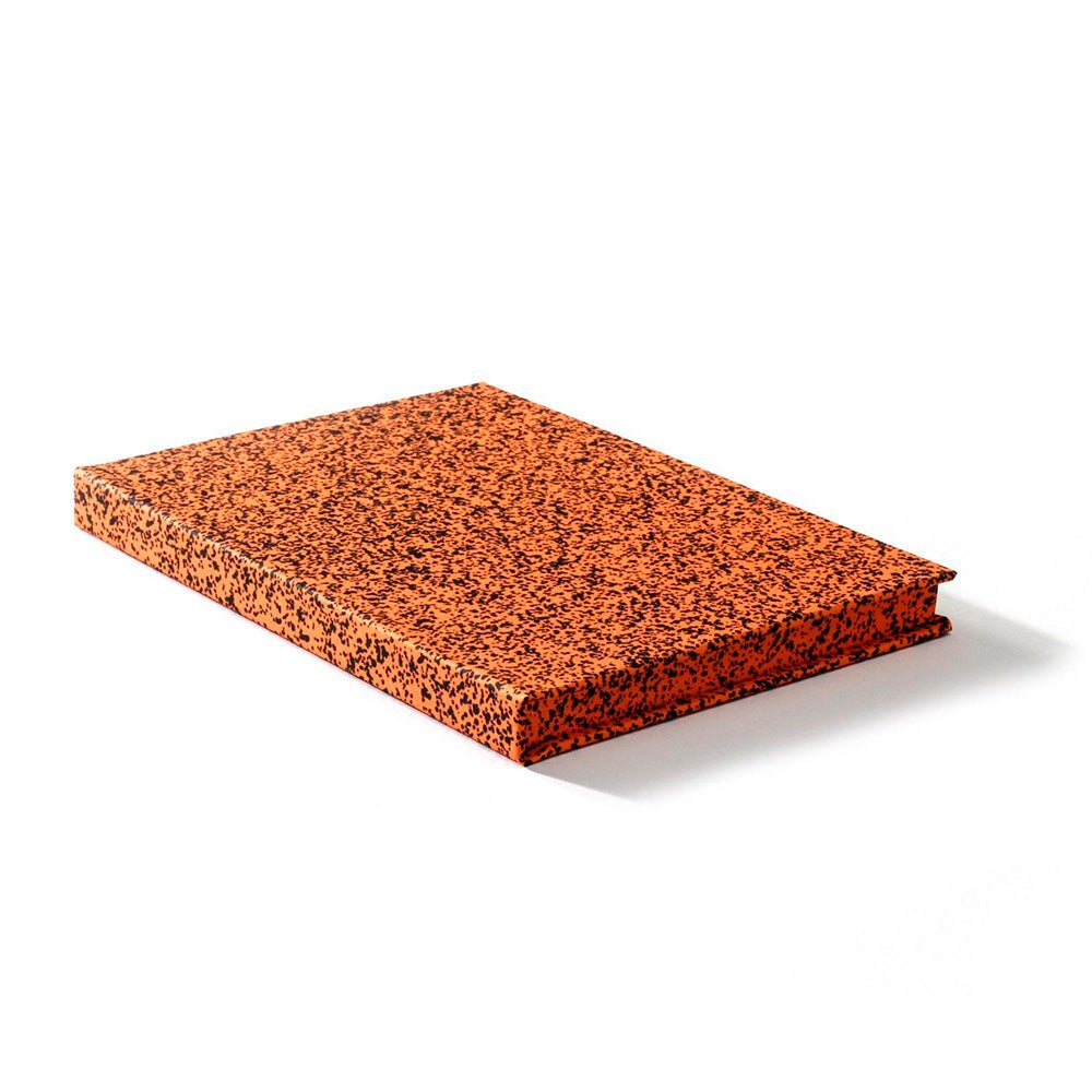 Spray Splash Orange Hardcover Notebook