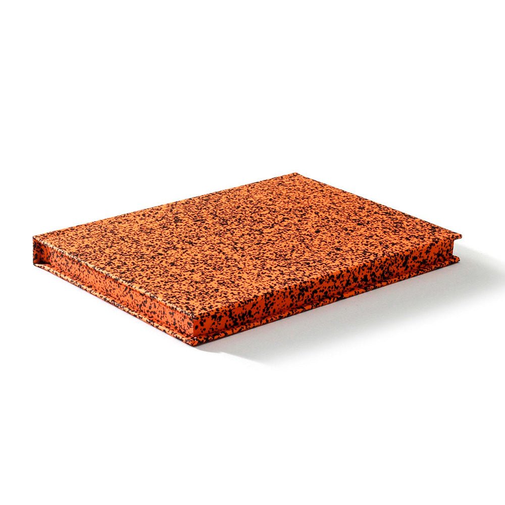 Spray Splash Orange Hardcover Notebook
