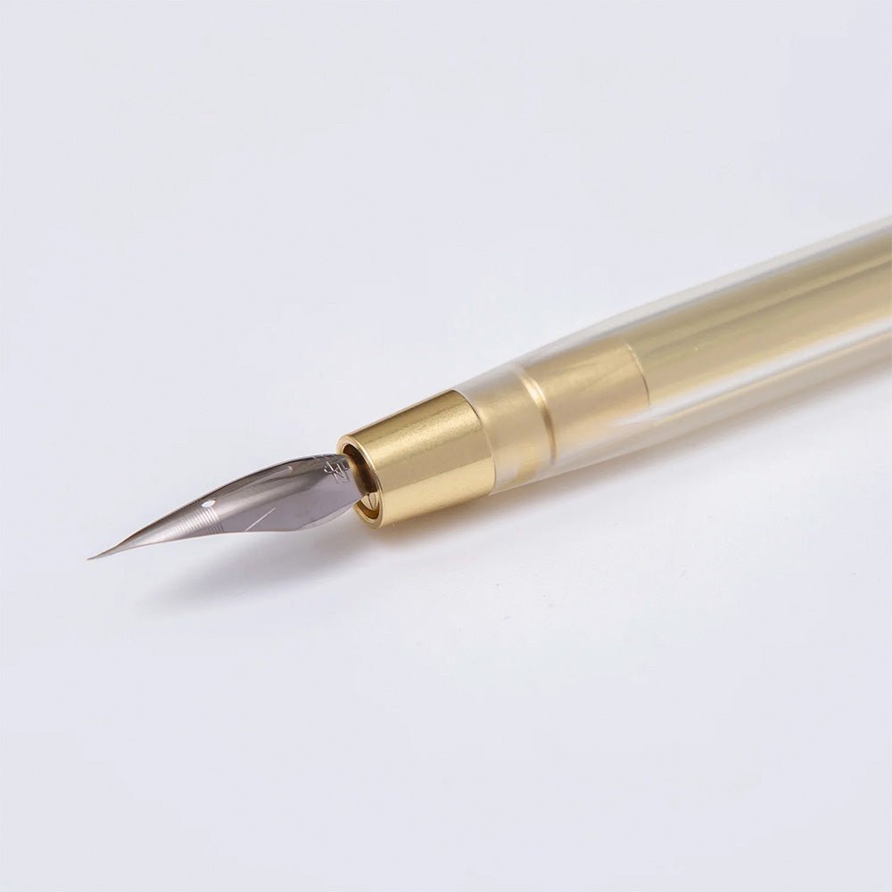 Stylo à tremper Glamor Evolve Elemental en laiton doré