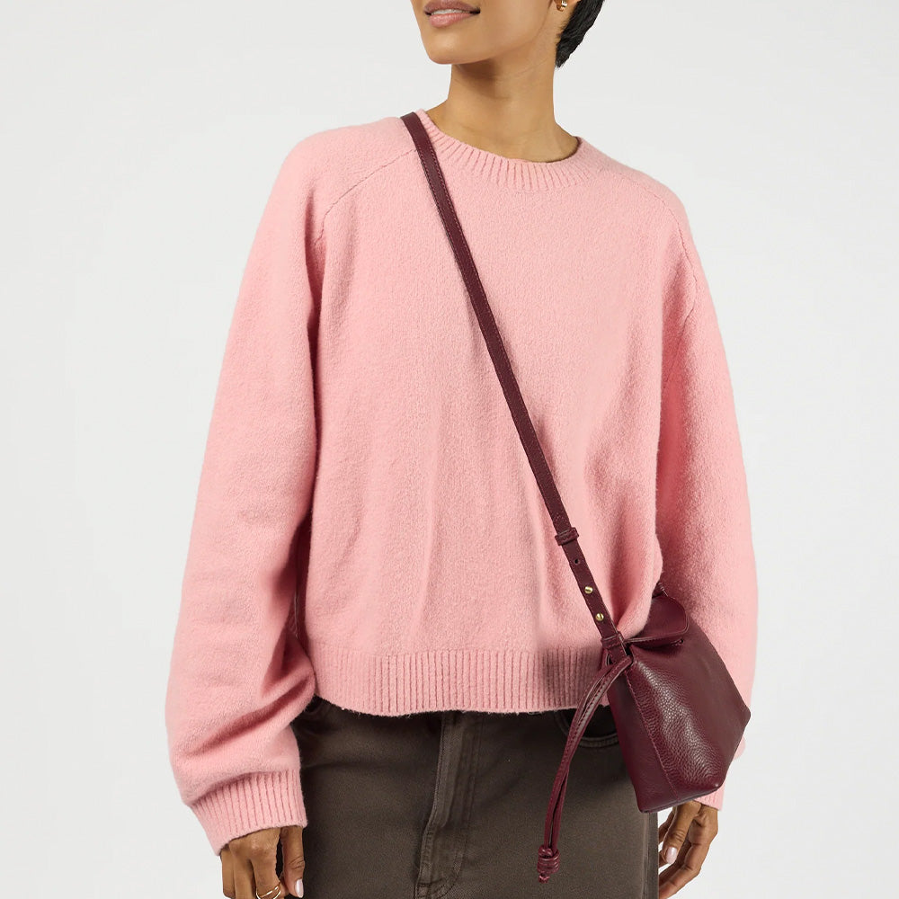 Sienna Mini Bag Soft Grain Leather Dark Cherry