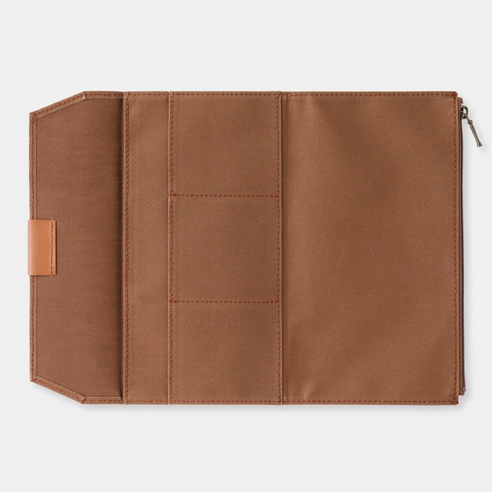 TF Housse de rechange en coton avec fermeture éclair café - Taille standard