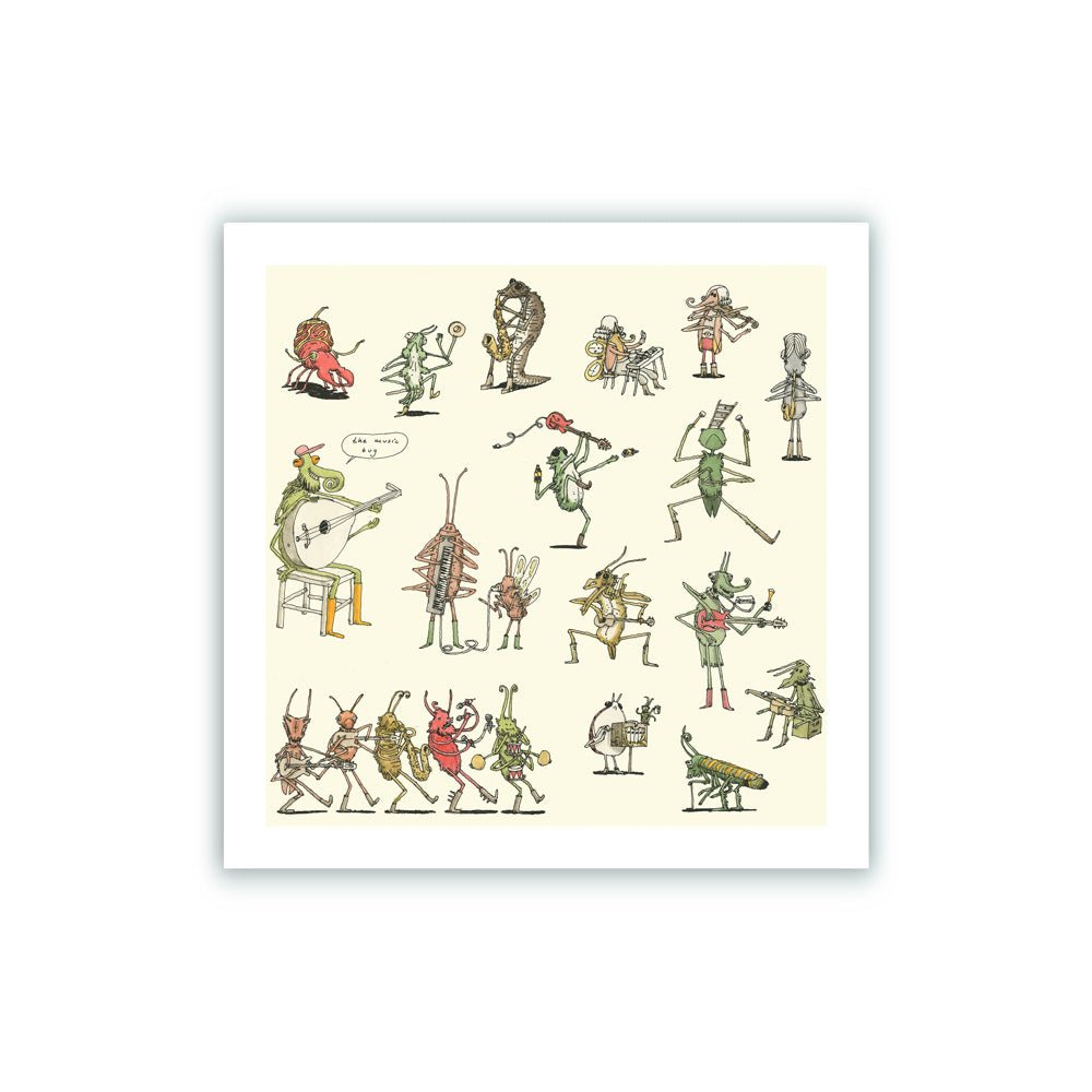 Impression Giclée The Music Bug