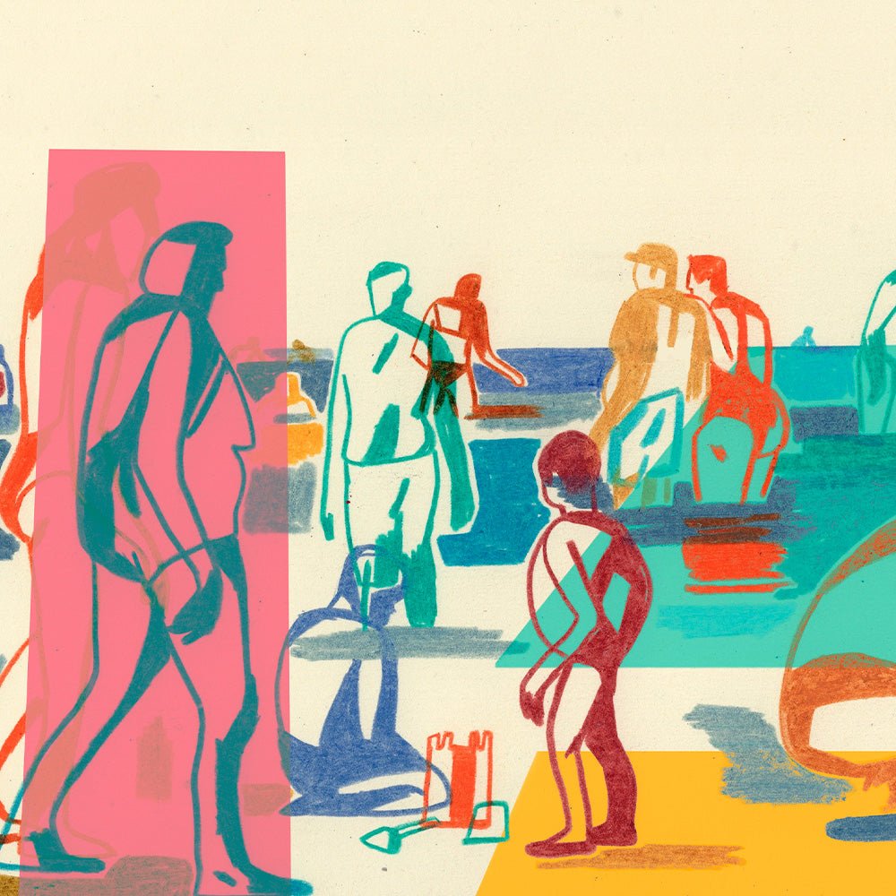 Le Rivage de la Plage Giclée Print