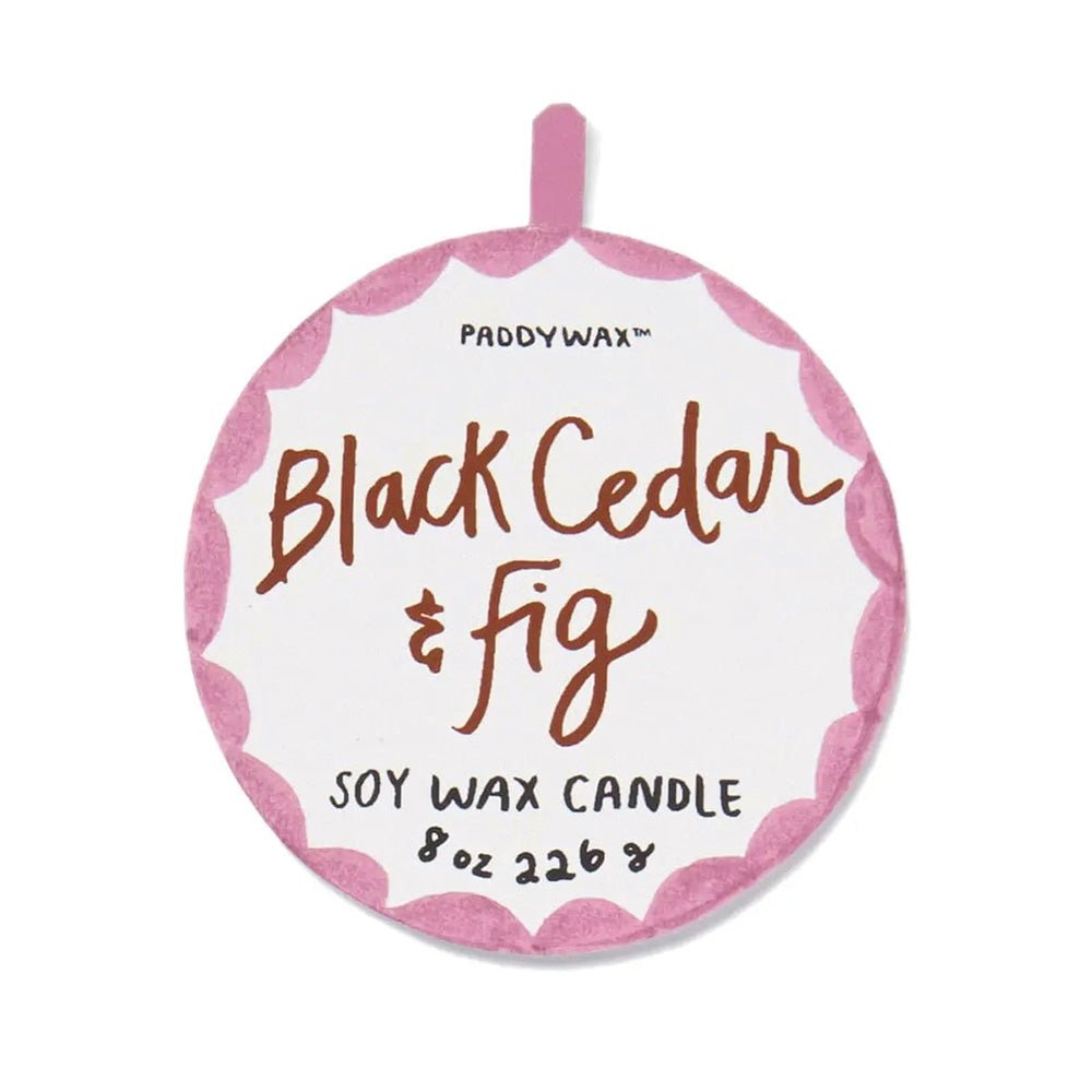 Cedro Negro e Higo Vela Perfumada de Cera de Soja