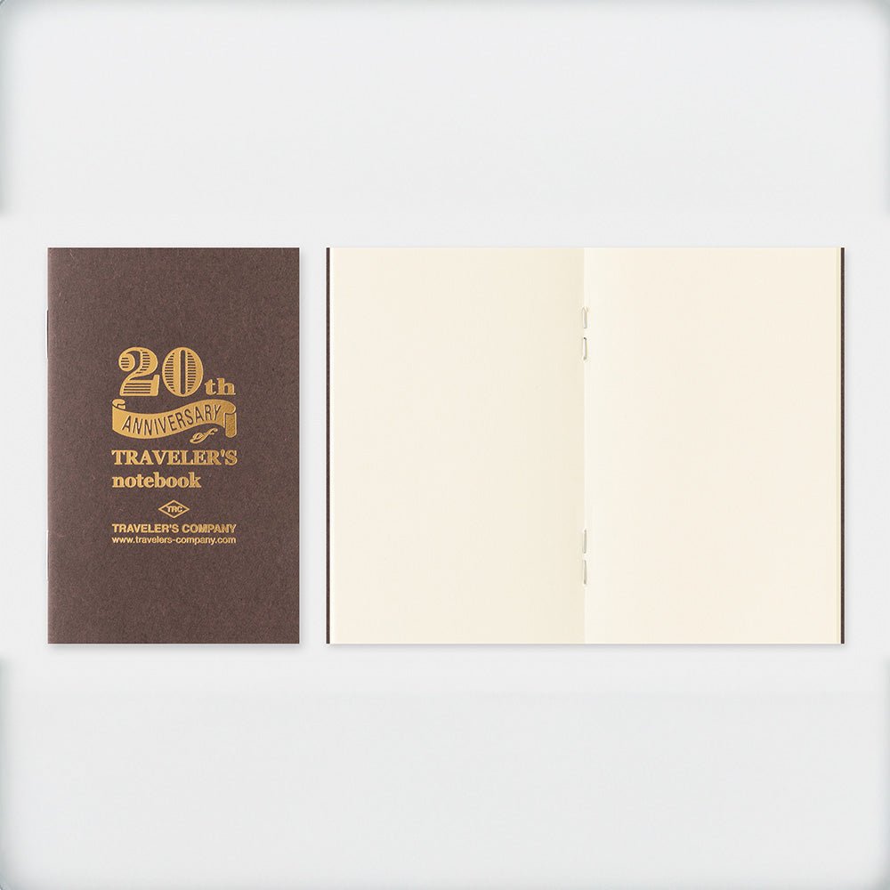 Carnet de voyage format carte, coffret 20e anniversaire, marron