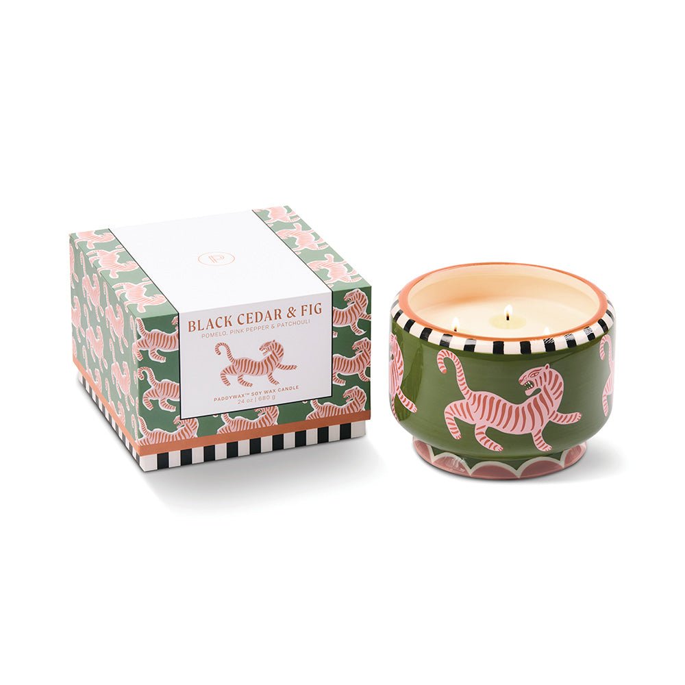Cedro Negro e Higo Vela Perfumada de Cera de Soja 680g