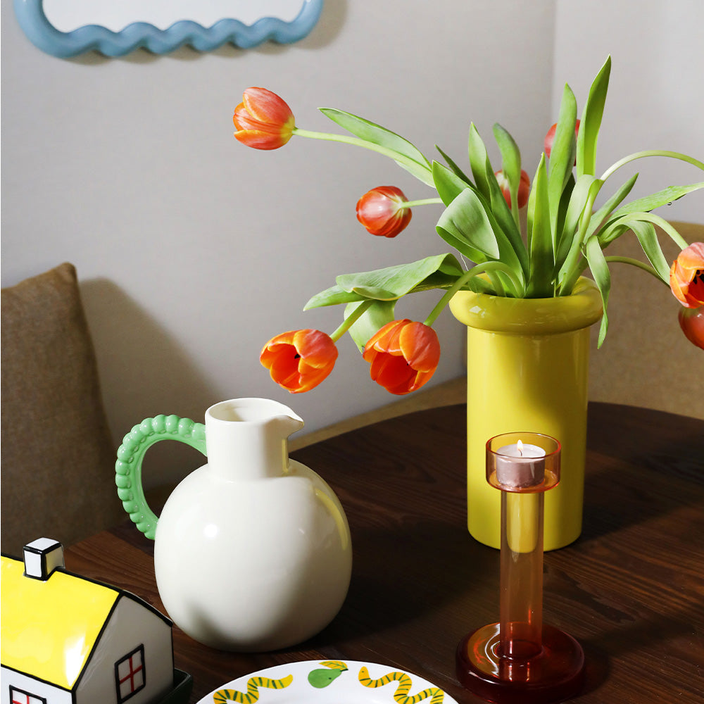 Vase Turban Jaune
