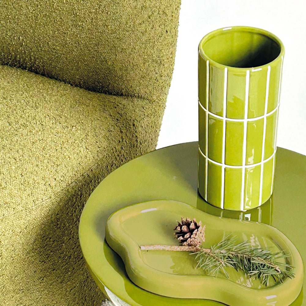 Vase Carrelage Kaki