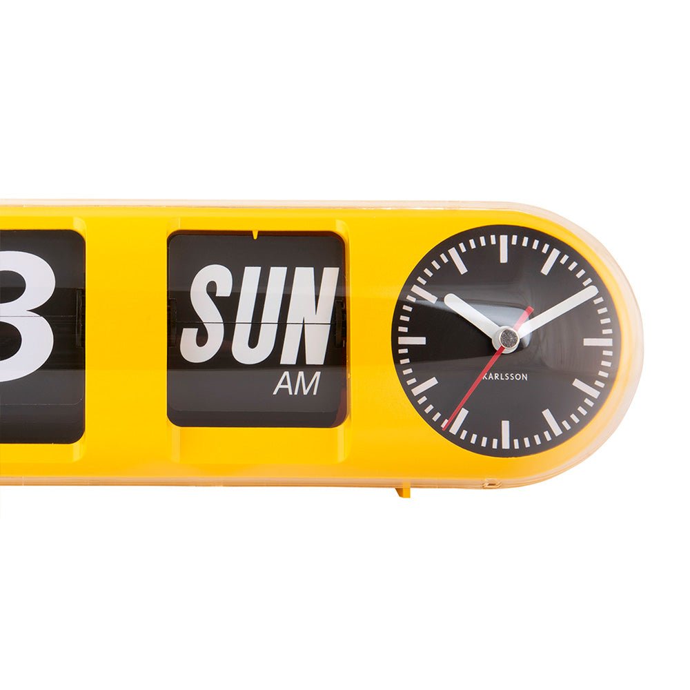 Horloge murale à bascule Yellow Tube