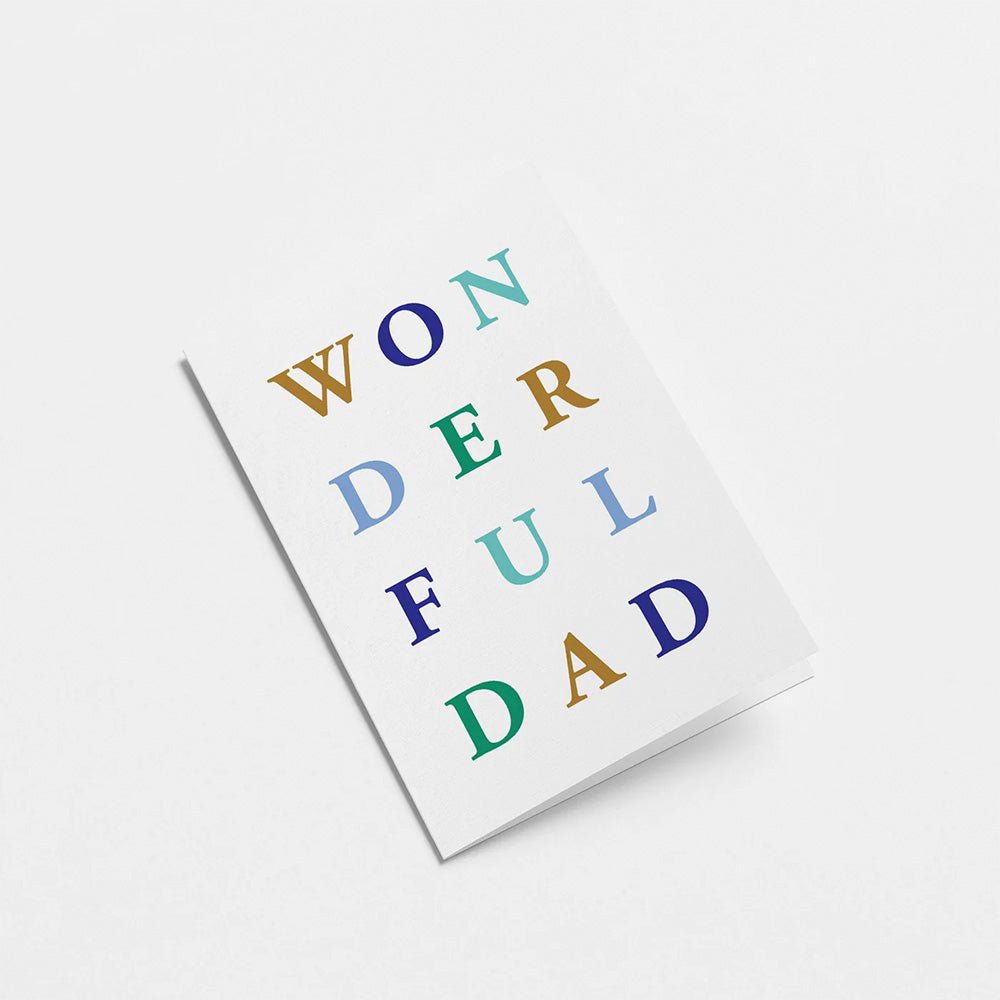 Tarjeta de Felicitaciones “ Wonderful Dad”
