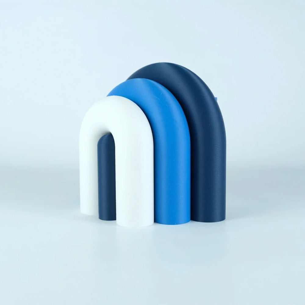 Arc Modular Vase & Bookend – Navy, Blue, White