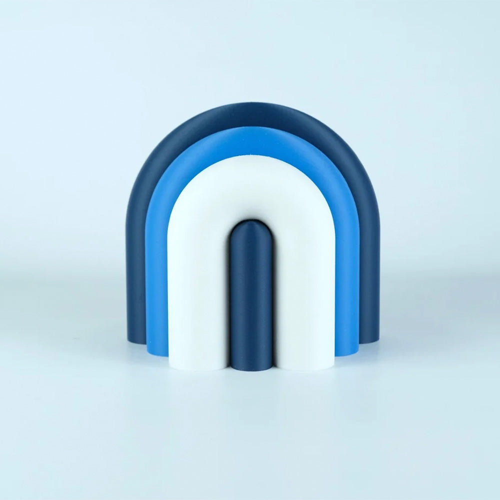 Arc Modular Vase & Bookend – Navy, Blue, White