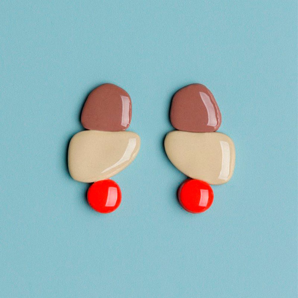 Pendientes Candy Brown / Red