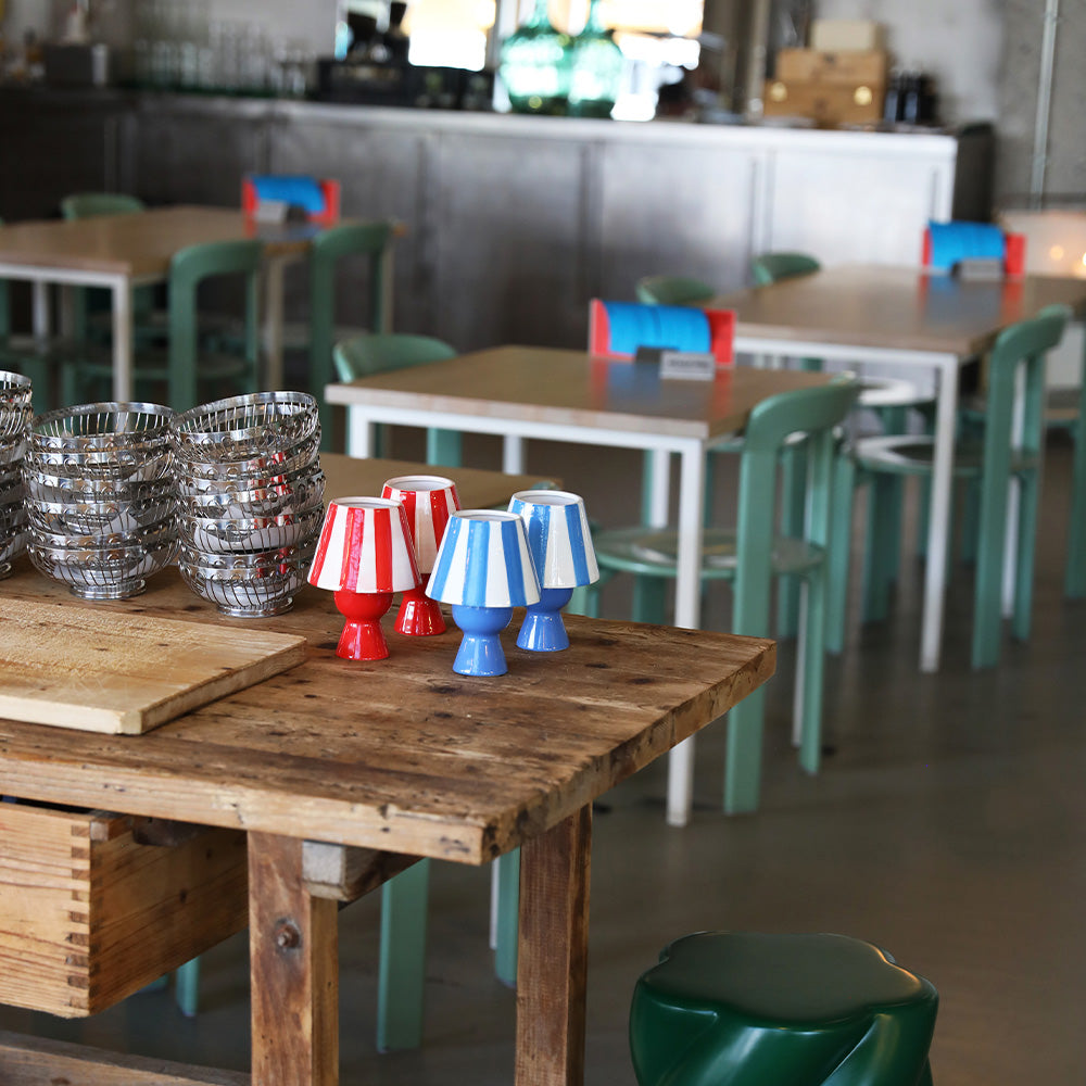 Bougeoir Cantine bleu
