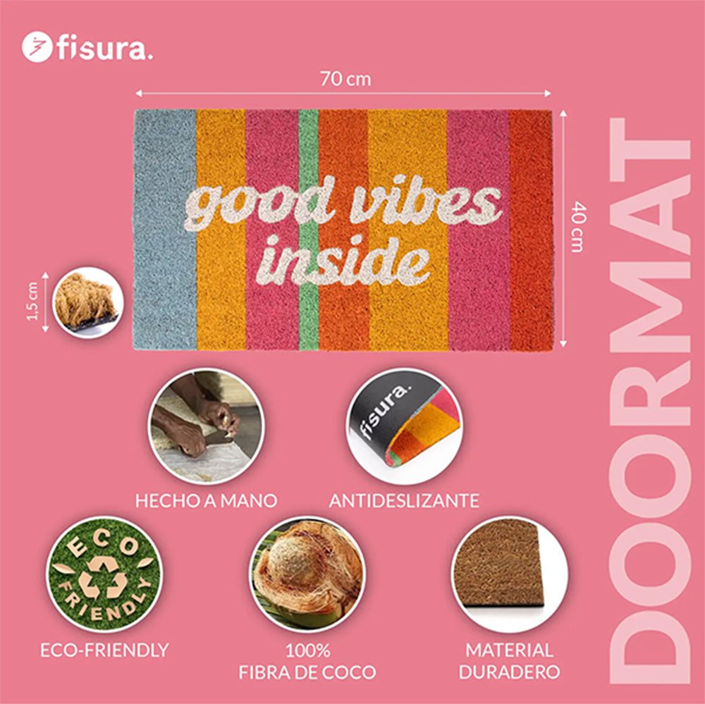 Good Vibes Inside Doormat