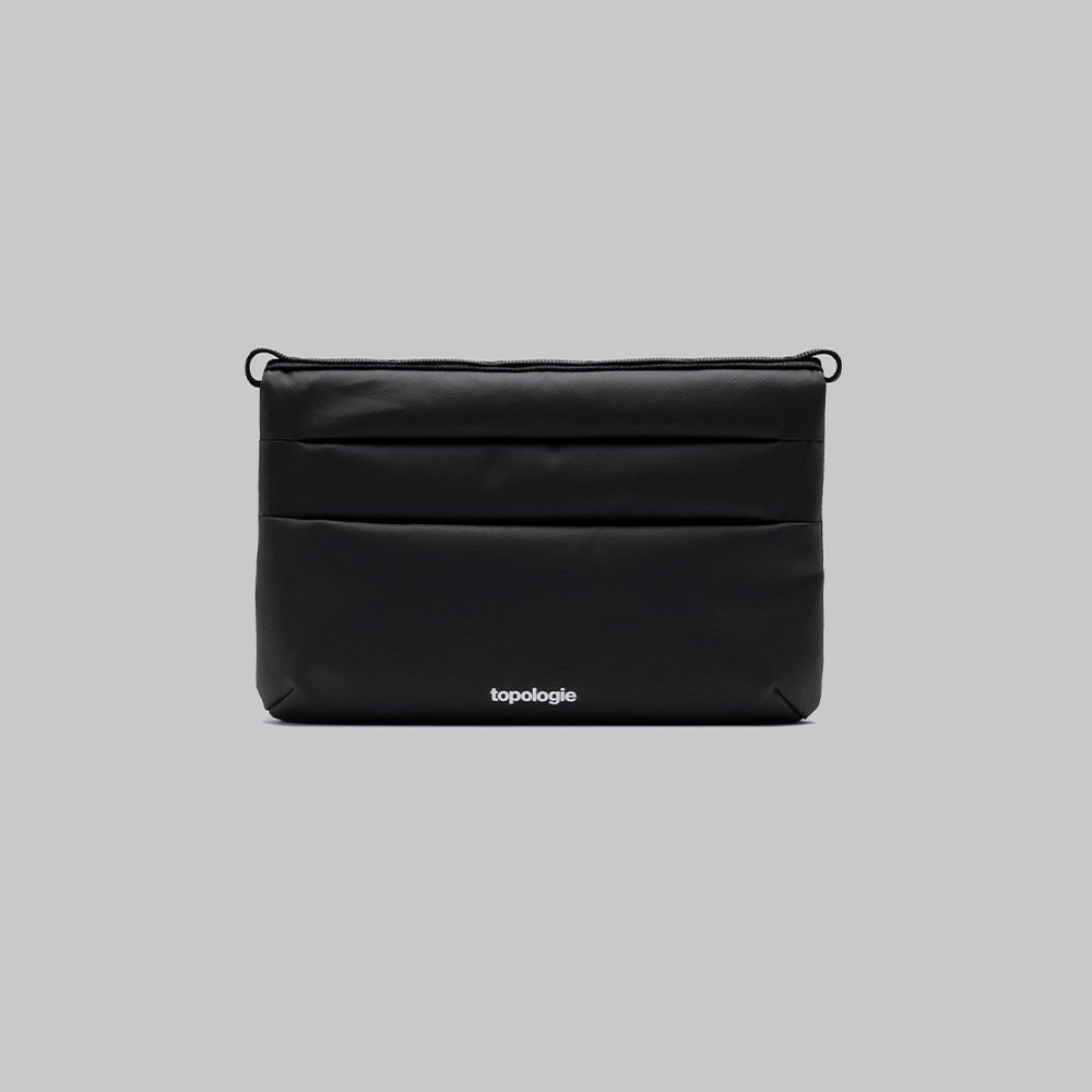 Petit sac plat en nylon noir