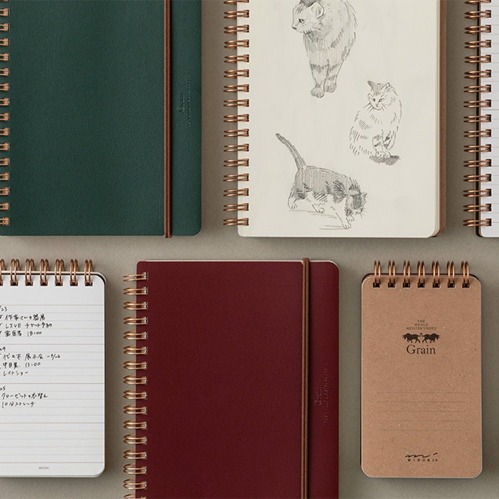 Cuaderno de Anillas WM Grain Variante B6 Verde