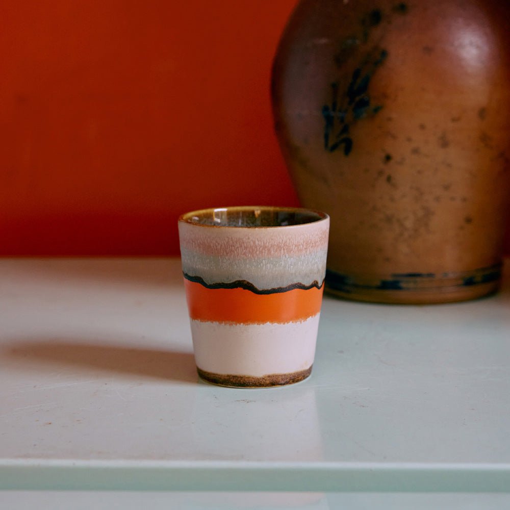 Céramique des années 70 : Mugs à Café - Surréaliste (lot de 6)