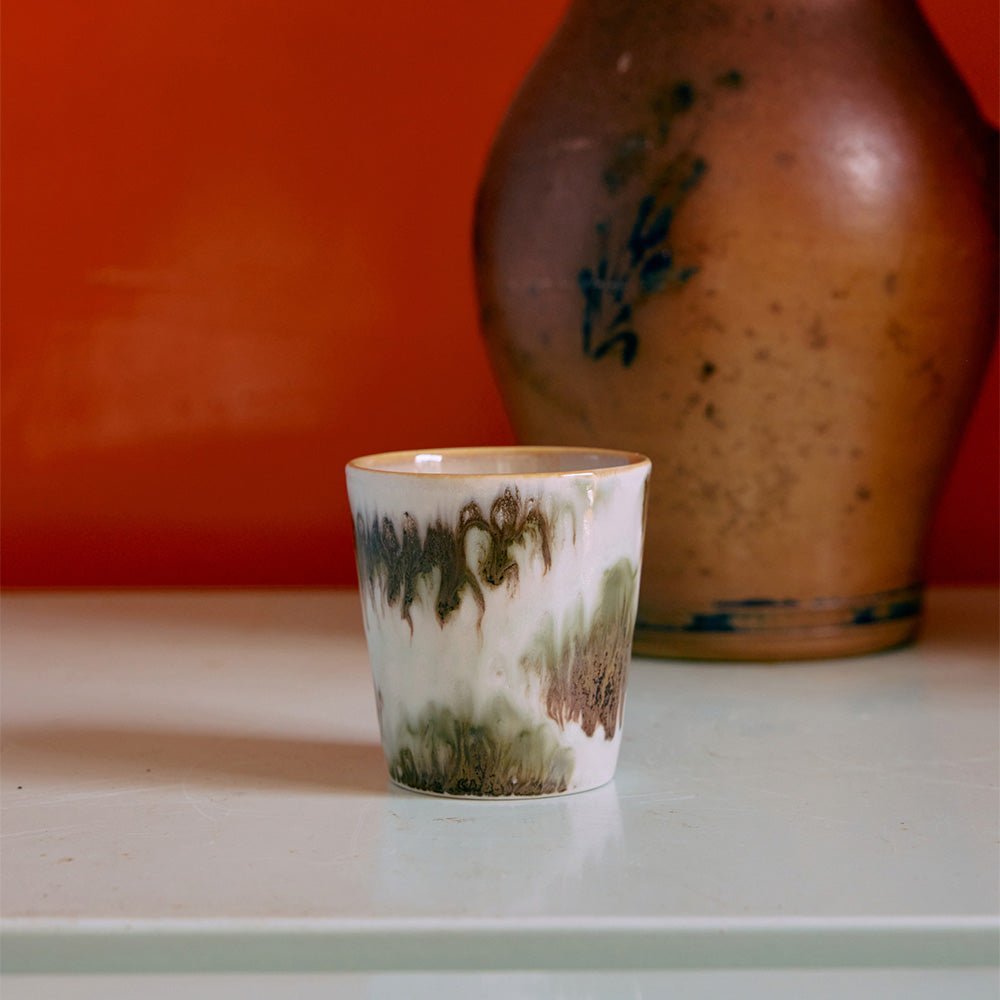 Céramique des années 70 : Mugs à Café - Surréaliste (lot de 6)