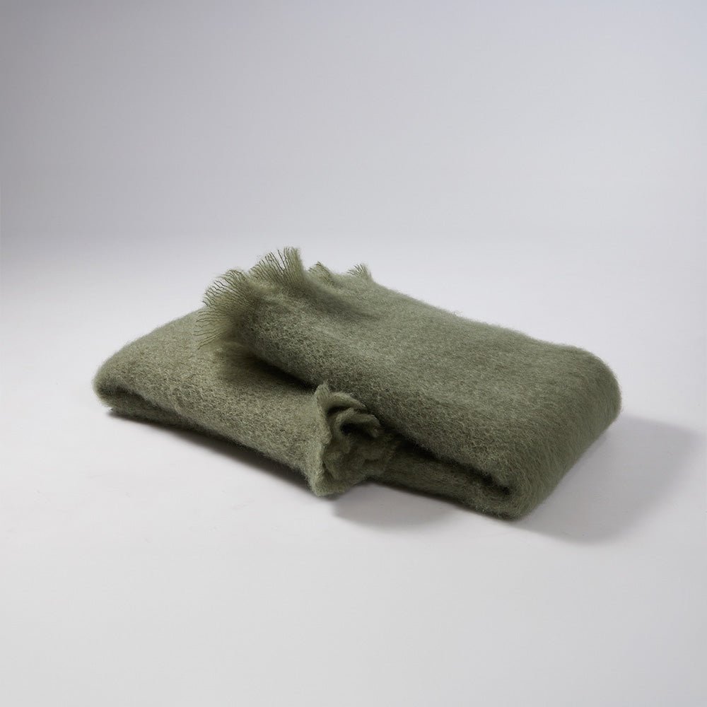 Fular Mohair Olive Green 604 18x170