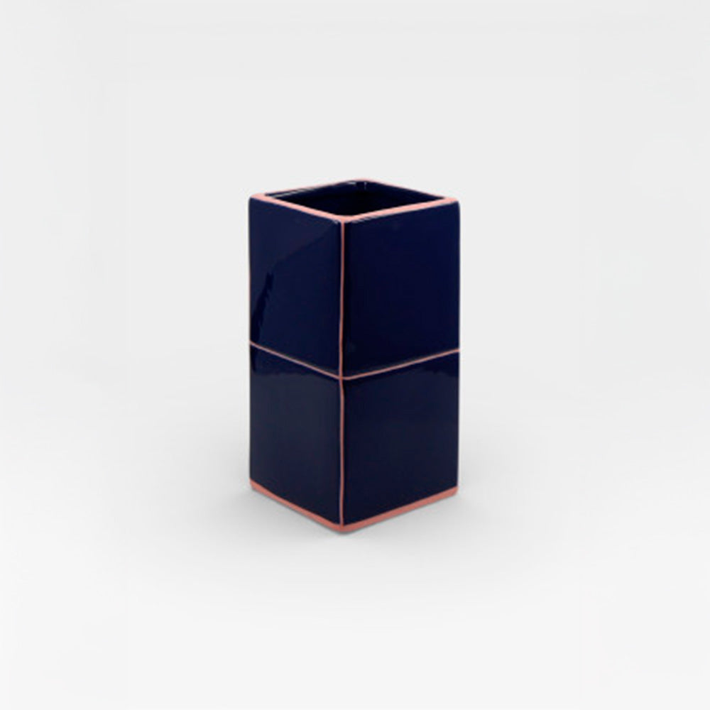 Vase Tile Double Blue / Pink
