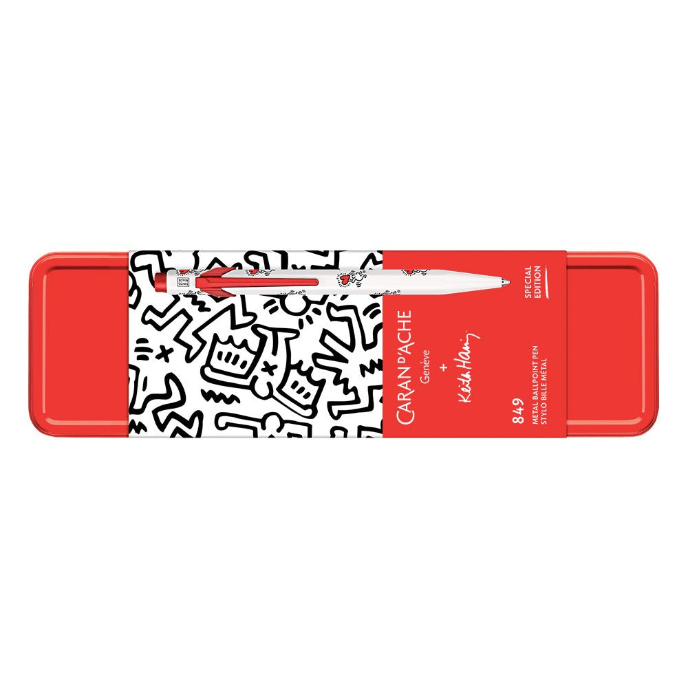 Bolígrafo 849  KEITH HARING Blanco Edición Especial