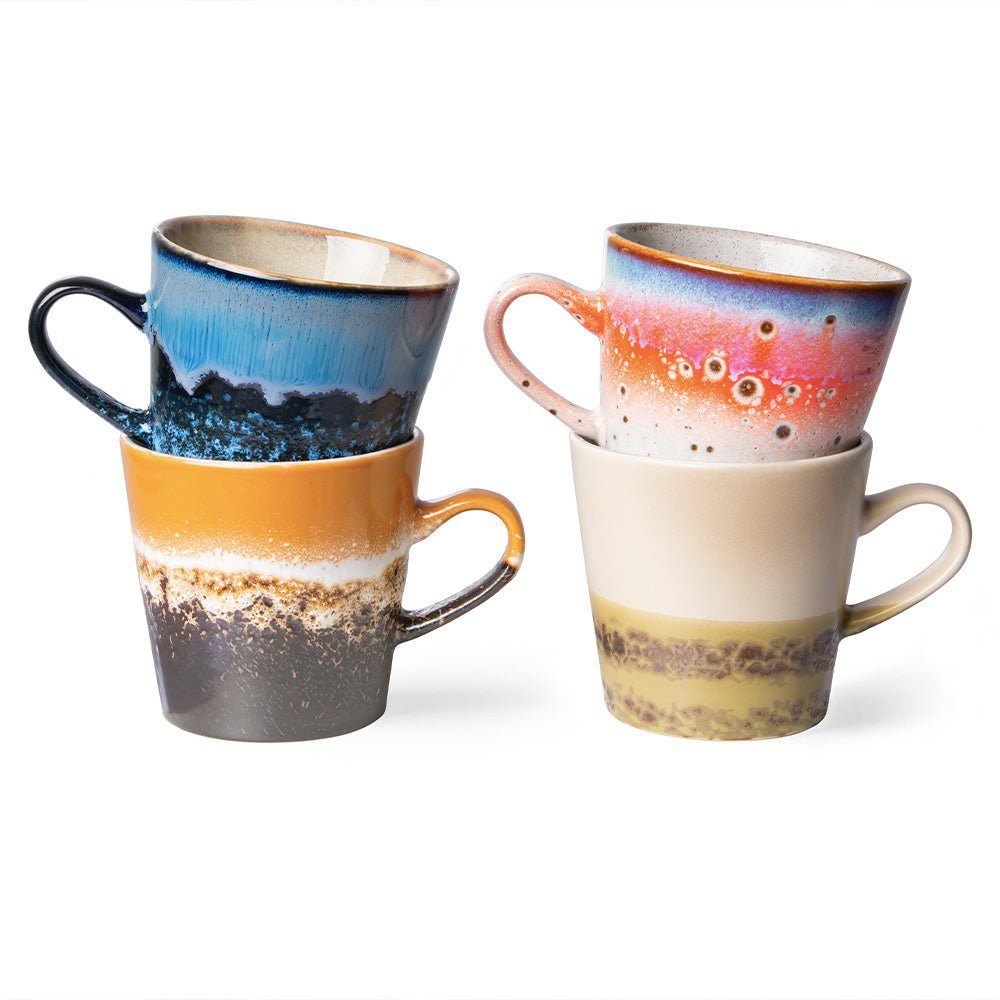 70s Ceramics: Americano Mugs - Pegasus (set de 4)