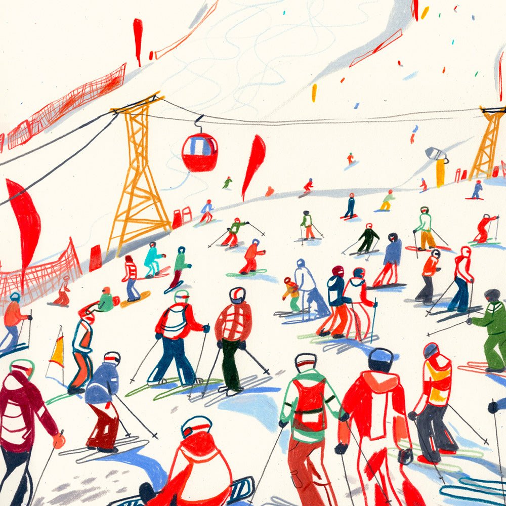 Alto Adige Ski Season Impresión Giclée
