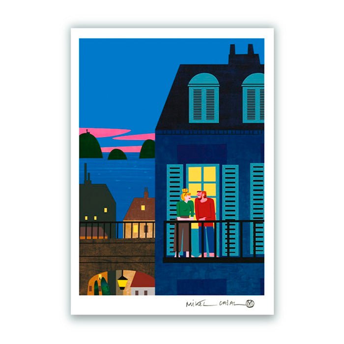 Amor en San Sebastian Impresión Giclée A3