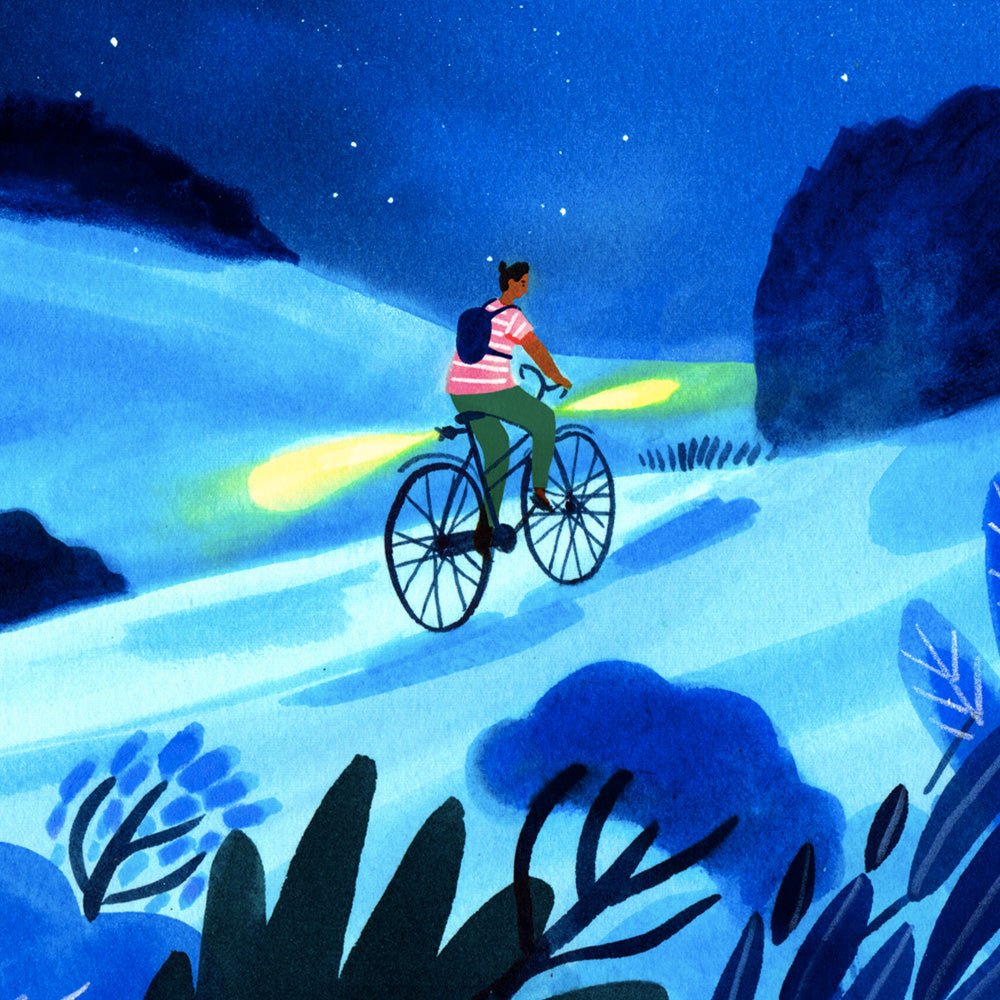 Bicyclette Giclée Print A4
