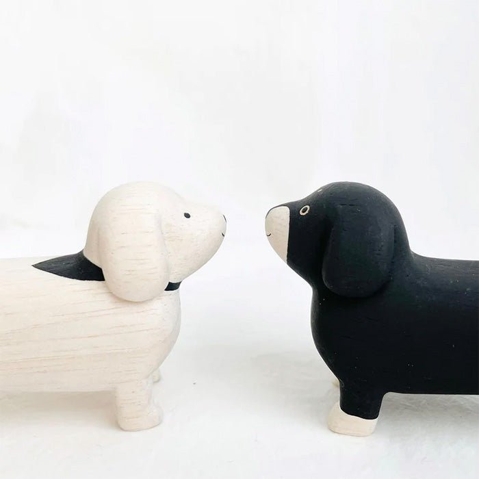 Dachshund Animal de Madera Pole Pole