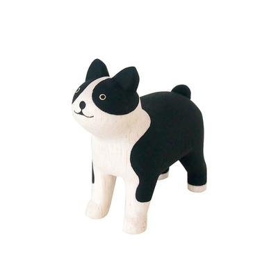 Boston Terrier Animal de Madera Pole Pole