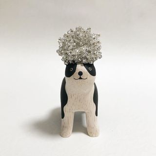 Boston Terrier Animal de Madera Pole Pole
