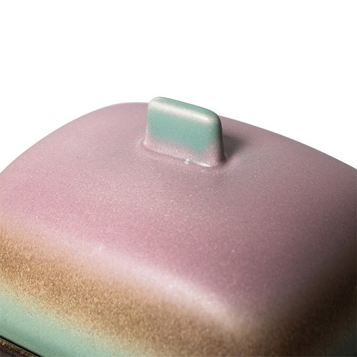 70s Ceramics: Butter Dish - Mercury