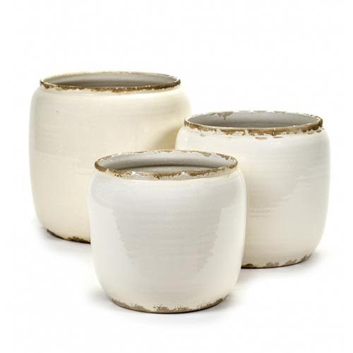 Flower Pot Costa L White