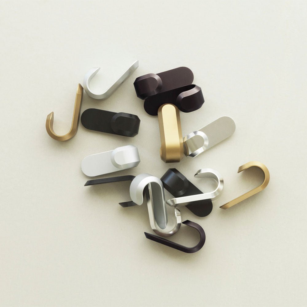 Curve Mini Hooks Silver (Set de 2)