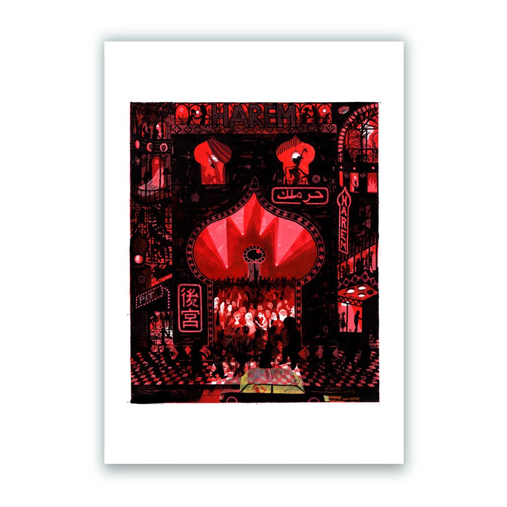 Disco Harem Mouth Impresión Giclée