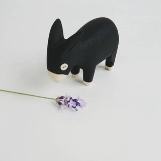 Perche en bois pour animaux, âne