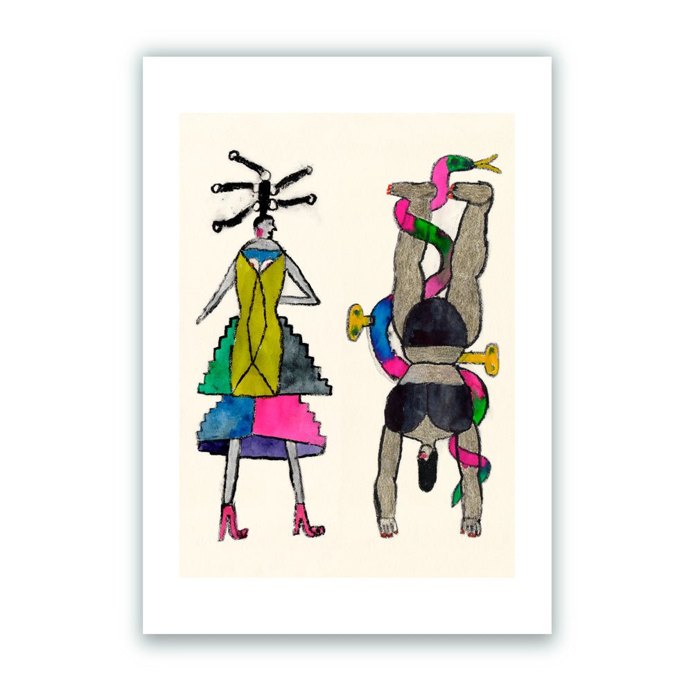 Deux marionnettes Giclée Print