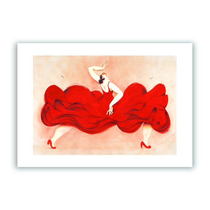 Flamenco Ella Giclée Print A5