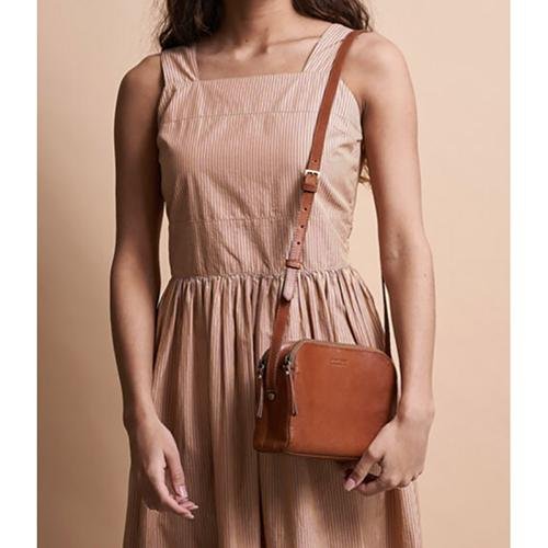 Emily - Eco Stromboli Cognac (Leather Strap)