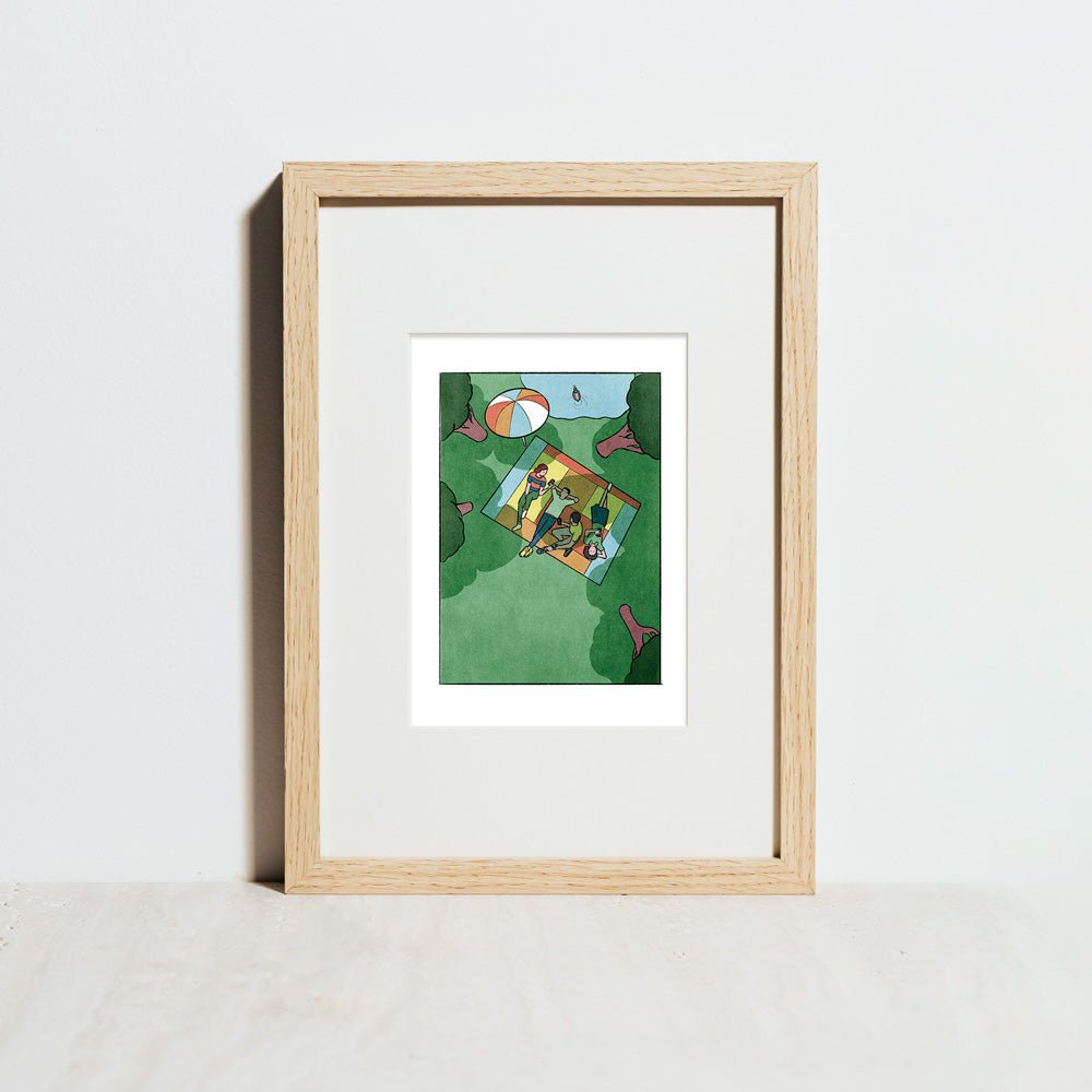 Dans le parc Giclée Print A5
