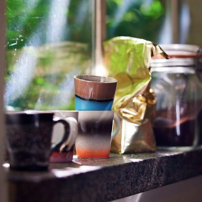 70s Ceramics: Espresso Mugs - Funky (set de 4)