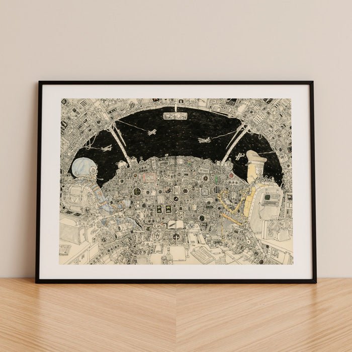 Night Flight Giclée Print A4
