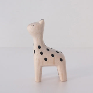 Perche en bois pour animaux Girafe